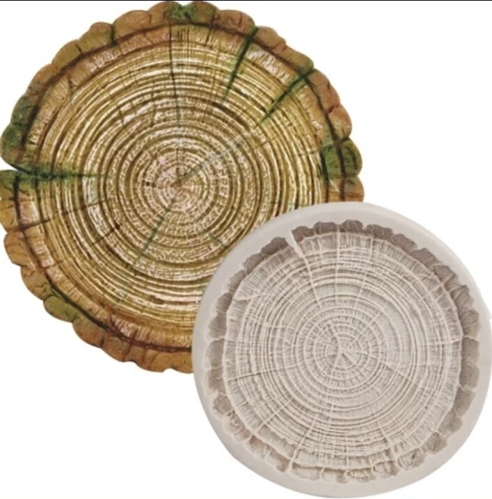 TREE RING SILICONE COASTER MOLD