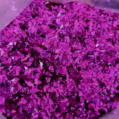 Purple Magenta Chunky Glitter Flakes 100g ziplock bag