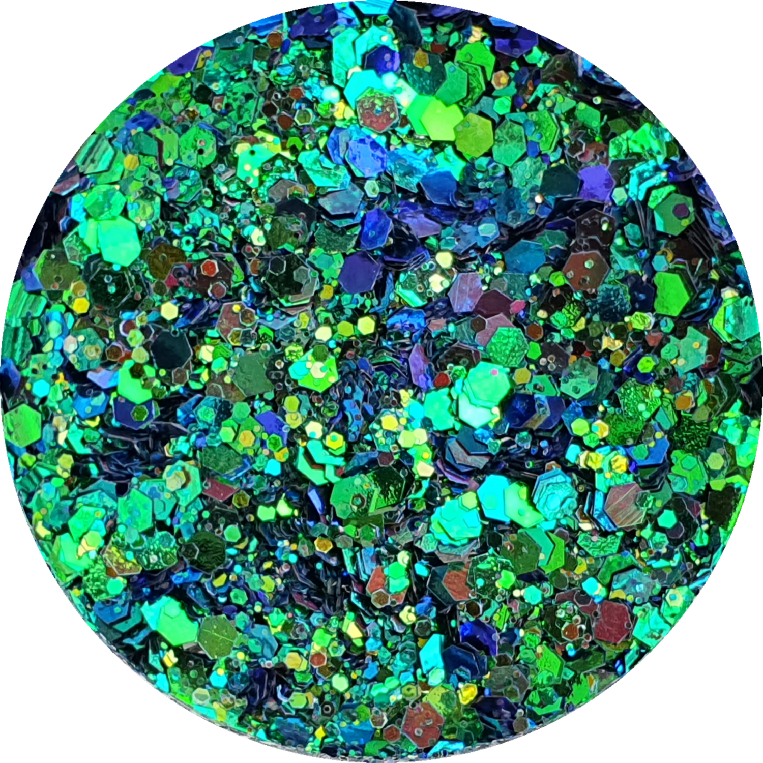 Chameleon Glitter  GREEN/INDIGO/GOLD 30g window ziplock bag