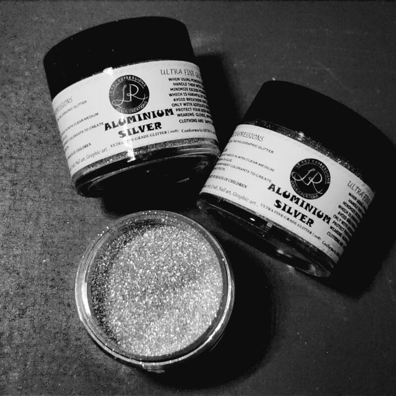ALUMINIUM SILVER ULTRA FINE GLITTER POWDER 20g grade 0.008