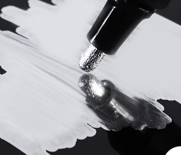 SILVER CHROME METALLIC LIQUID PEN/ MIRROR EFFECT