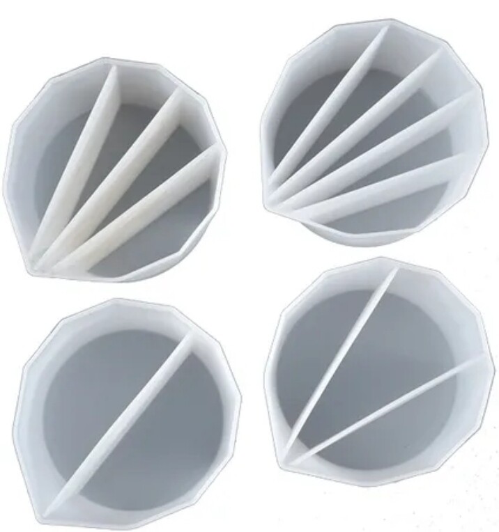 MULTY GRID POURING SILICONE CUP/ SET OF 4