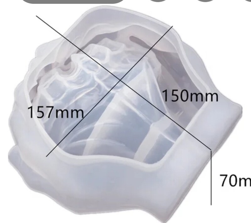 CUPPED HANDS BOWL, TRINKET SILICONE MOLD