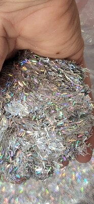 HOLOGRAPHIC TINSEL GLITTER 20 - 25 gm window baggie