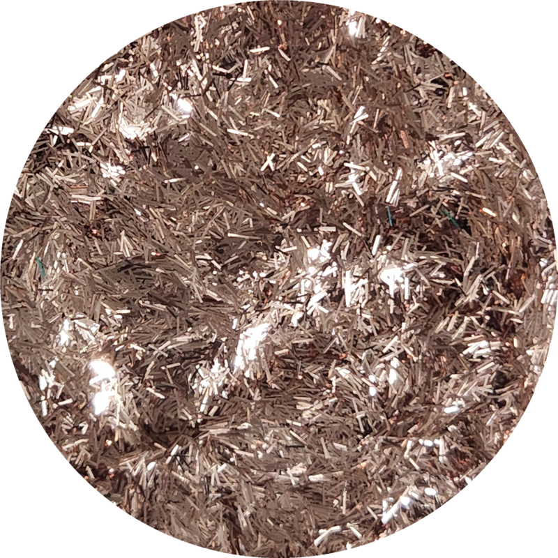  TINSEL GLITTER 20 - 25 gm window baggie ROSE GOLD