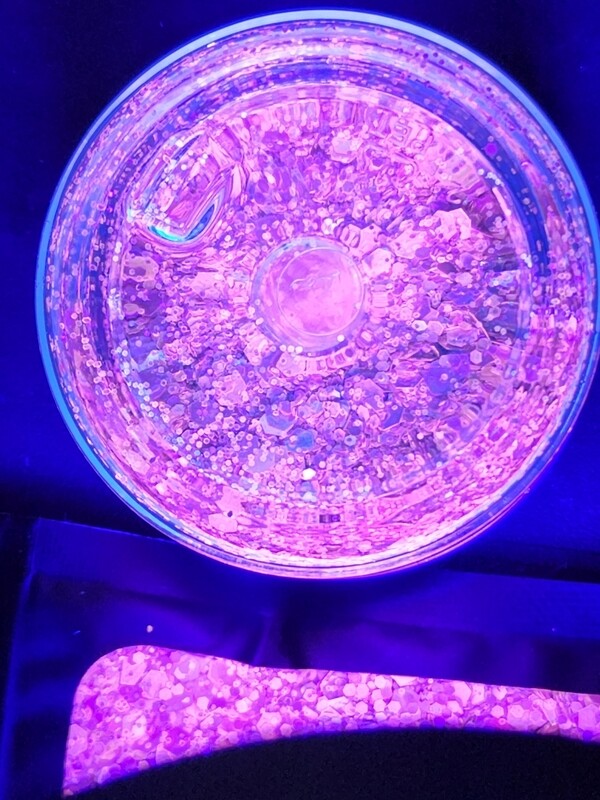 PINK MERMAID Chameleon Luminous Glitter window ziplock bag