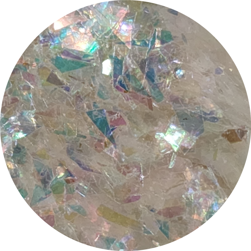 IRIDESCENT ICE Iridescent Mylar Flakes 30g window baggie