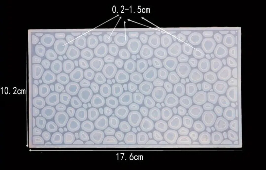 SEA/ OCEAN FOAM, RIPPLES RECTANGULAR  MOLD