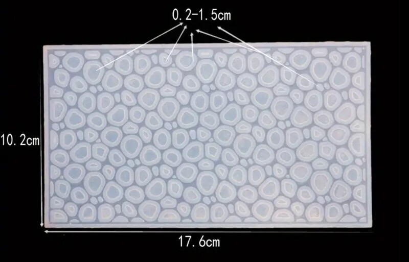 SEA/ OCEAN FOAM, RIPPLES RECTANGULAR  MOLD