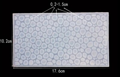 SEA/ OCEAN FOAM, RIPPLES RECTANGULAR  MOLD