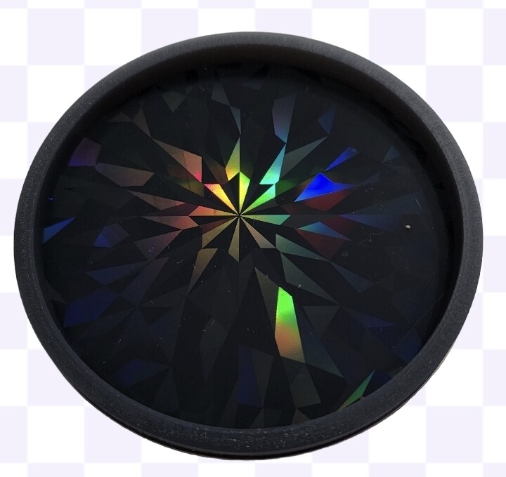 LASER HOLOGRAPHIC SILICONE COASTER MOLD 10 CM