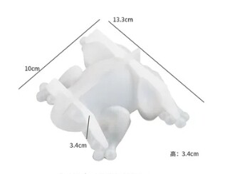FROG SILICONE MOLD RESIN, SOAP, CANDLE MAKING