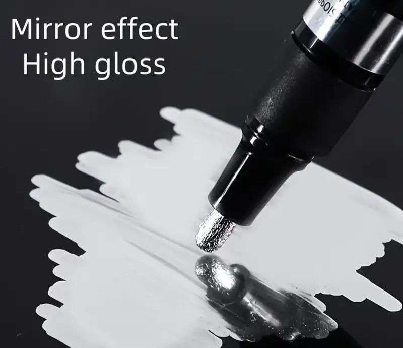 SILVER CHROME METALLIC LIQUID PEN/ MIRROR EFFECT
