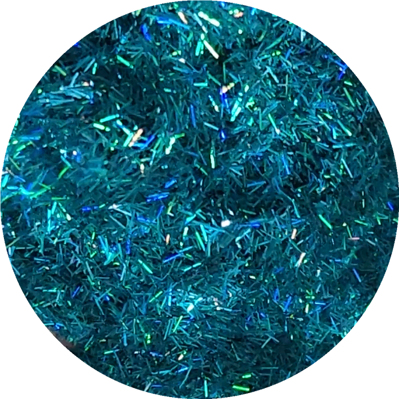 HOLOGRAPHIC TINSEL GLITTER 20 - 25 gm window baggie OCEAN 