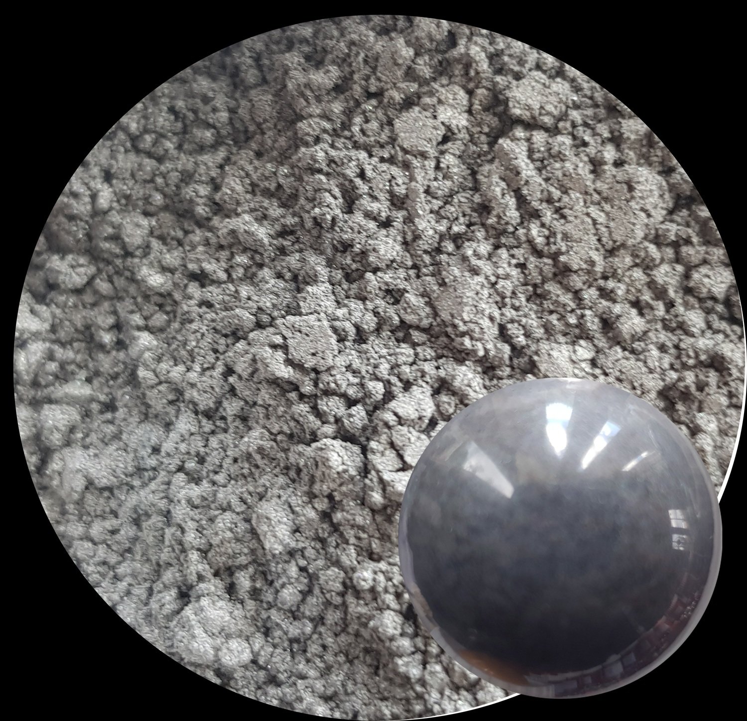 SILVER GRAY Pearlescent Pigment Powder 60ml