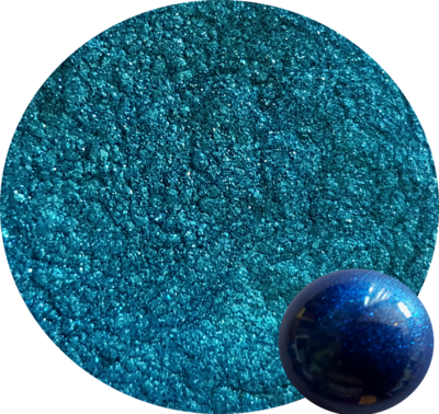 BLUE DIAMOND Synthetic Mica Pigment powder with metallic oxide 21g 