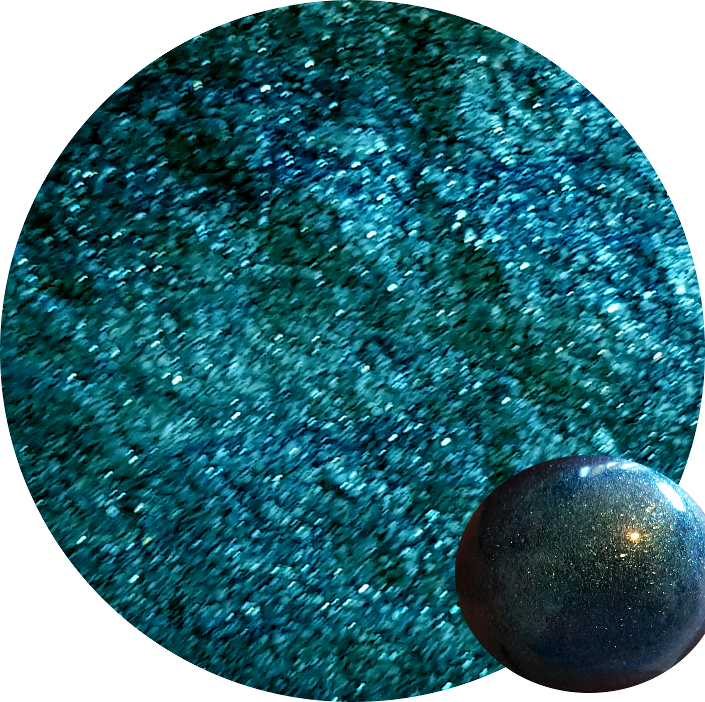 MERMAID SHIMMER (BLUE GREEN) Shimmery Mica Pigment powder 21g 