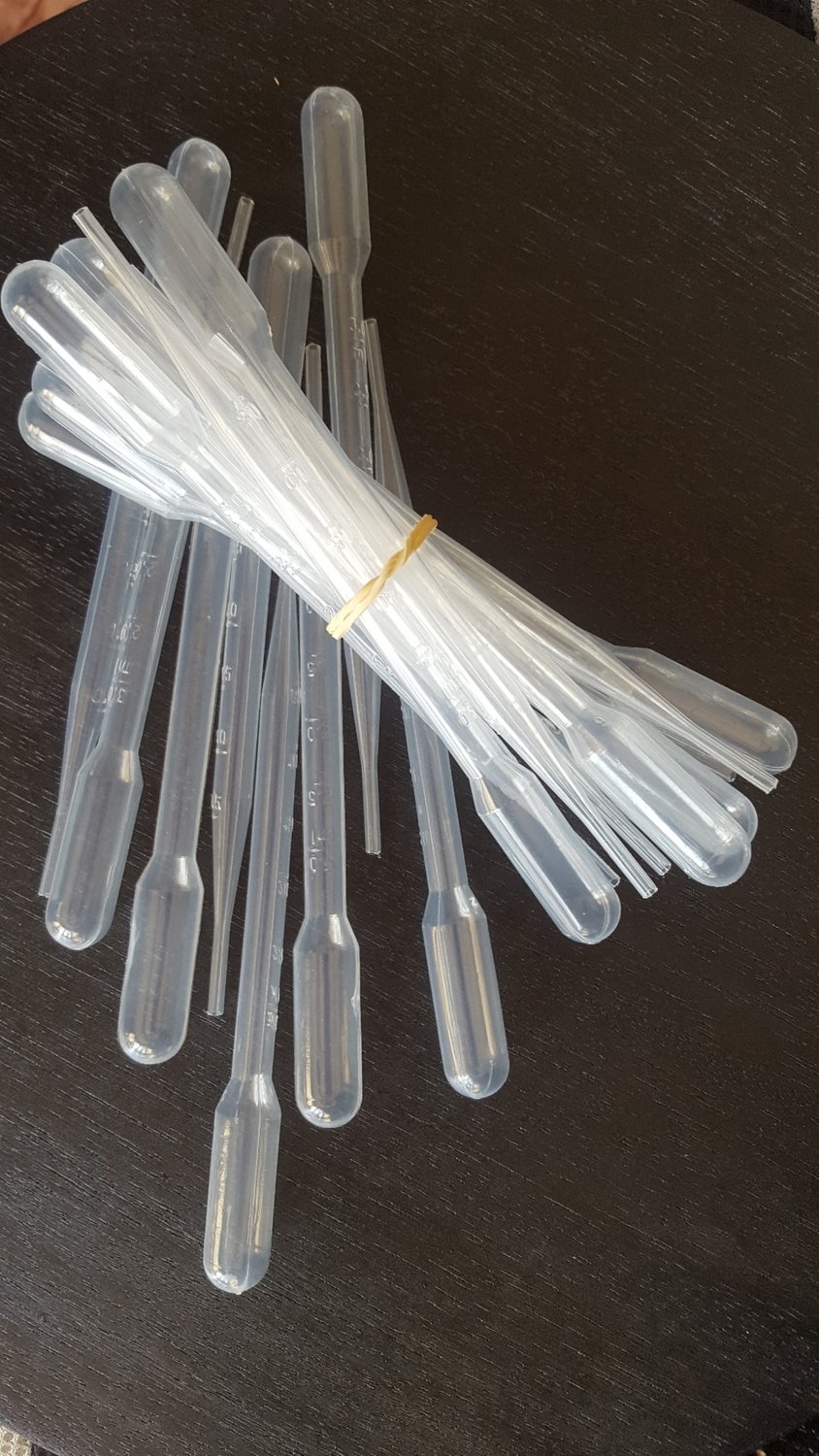 10 pipettes 5ml for fine detailed work