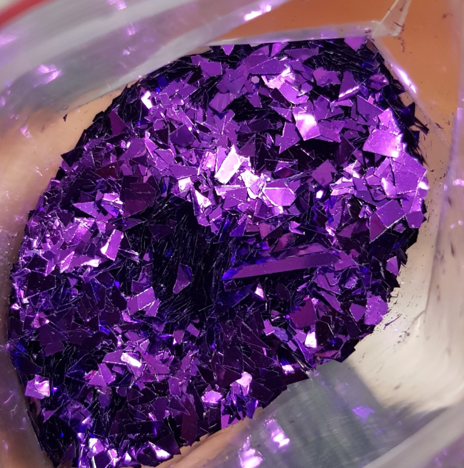 Purple Chunky Glitter Flakes 200g