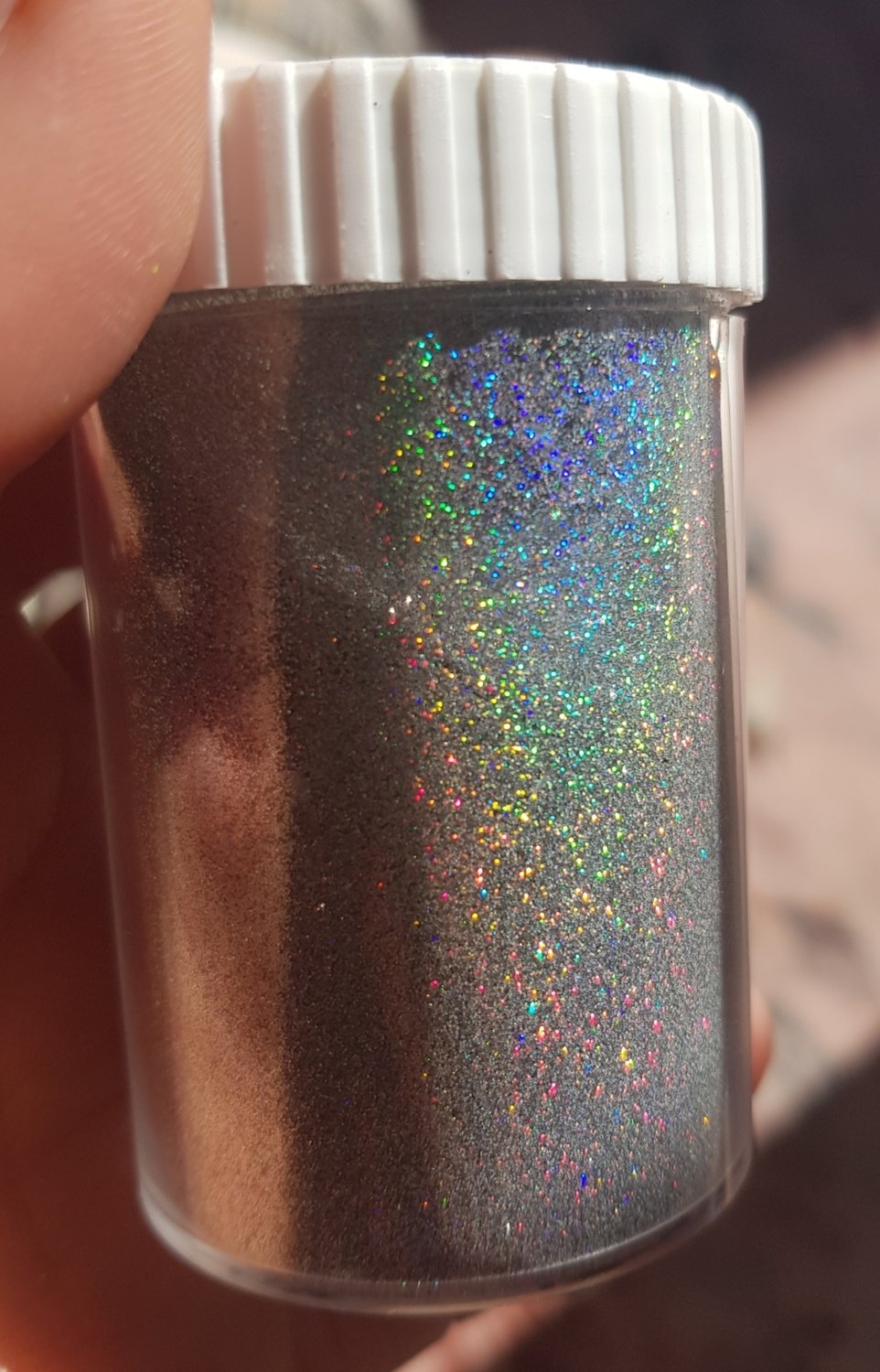 SILVER HOLOGRAM Ultra Fine Holographic Glitter 20g grade 0.008