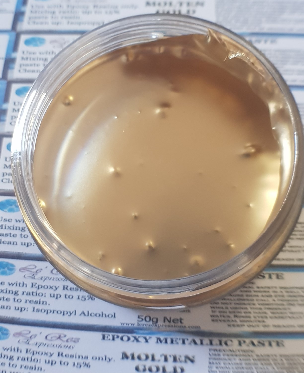 MOLTEN GOLD Metallic Epoxy Paste 50g  ( OPAQUE)