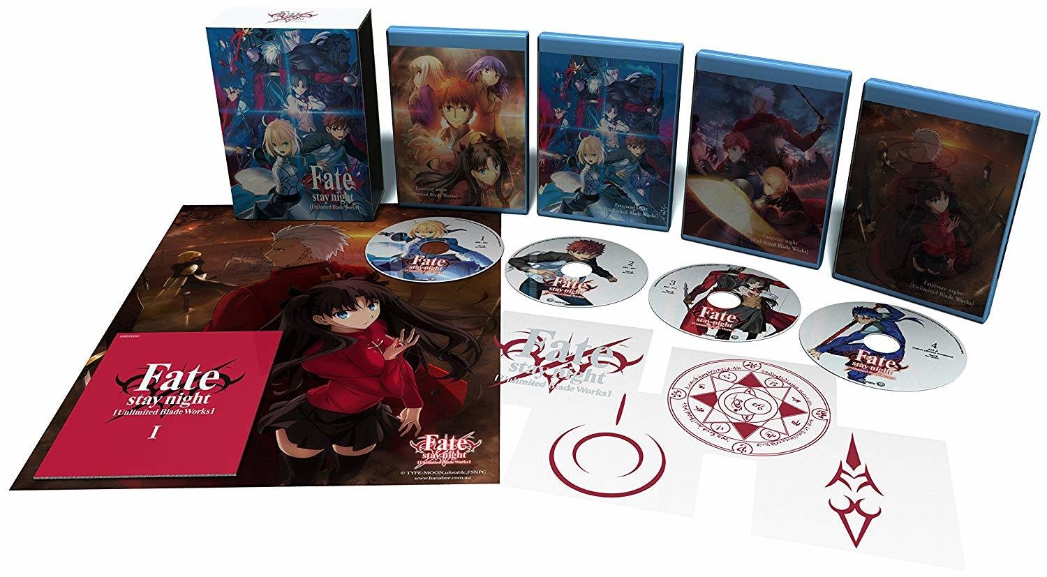 Fate Stay Night Unlimited Bladeworks Pt1 Collector's Edition BR  Pre-owned