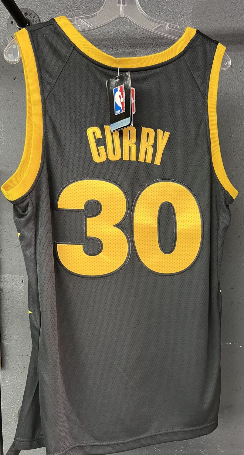Steph Curry FMVP  black jersey, Size: 48S