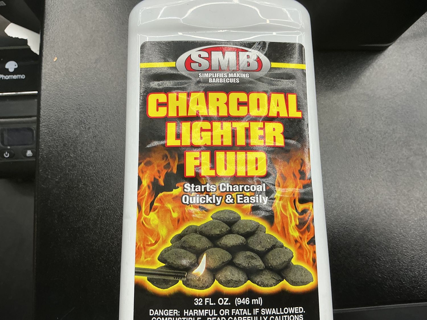 Charcoal lighter fluid