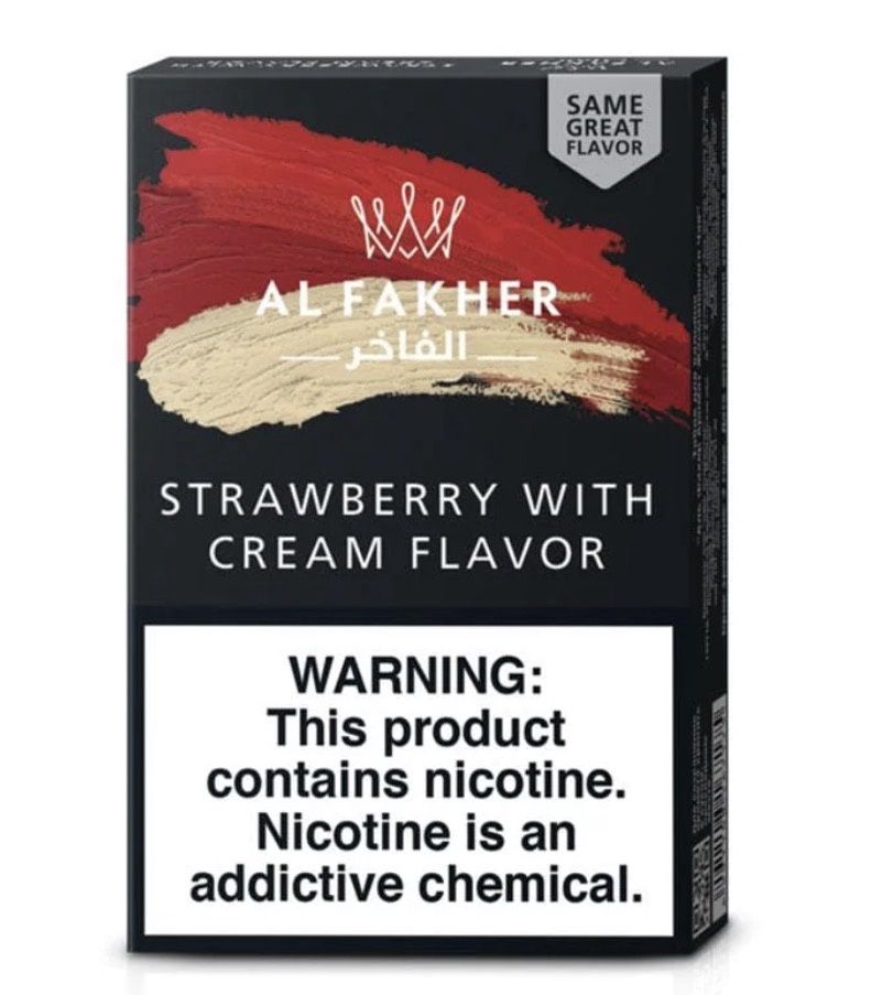 AL FAKHER STRAWBERRY WITH CREAM FLAVOR, Flavors: Strawberry with cream flavor