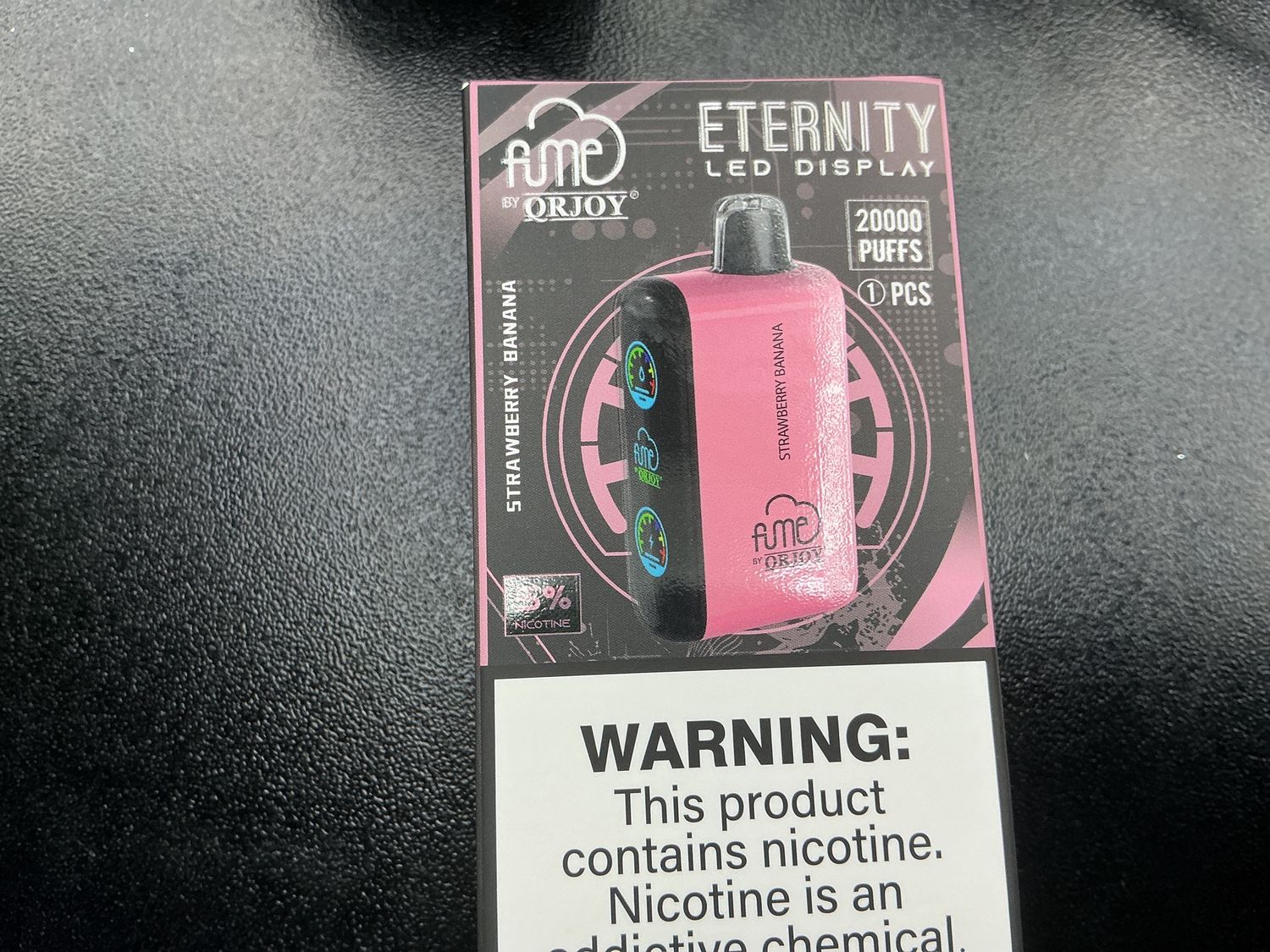 ETERNITY LED DISPLAY 2K VAPE, Flavors: STRAWBERRY BANANA