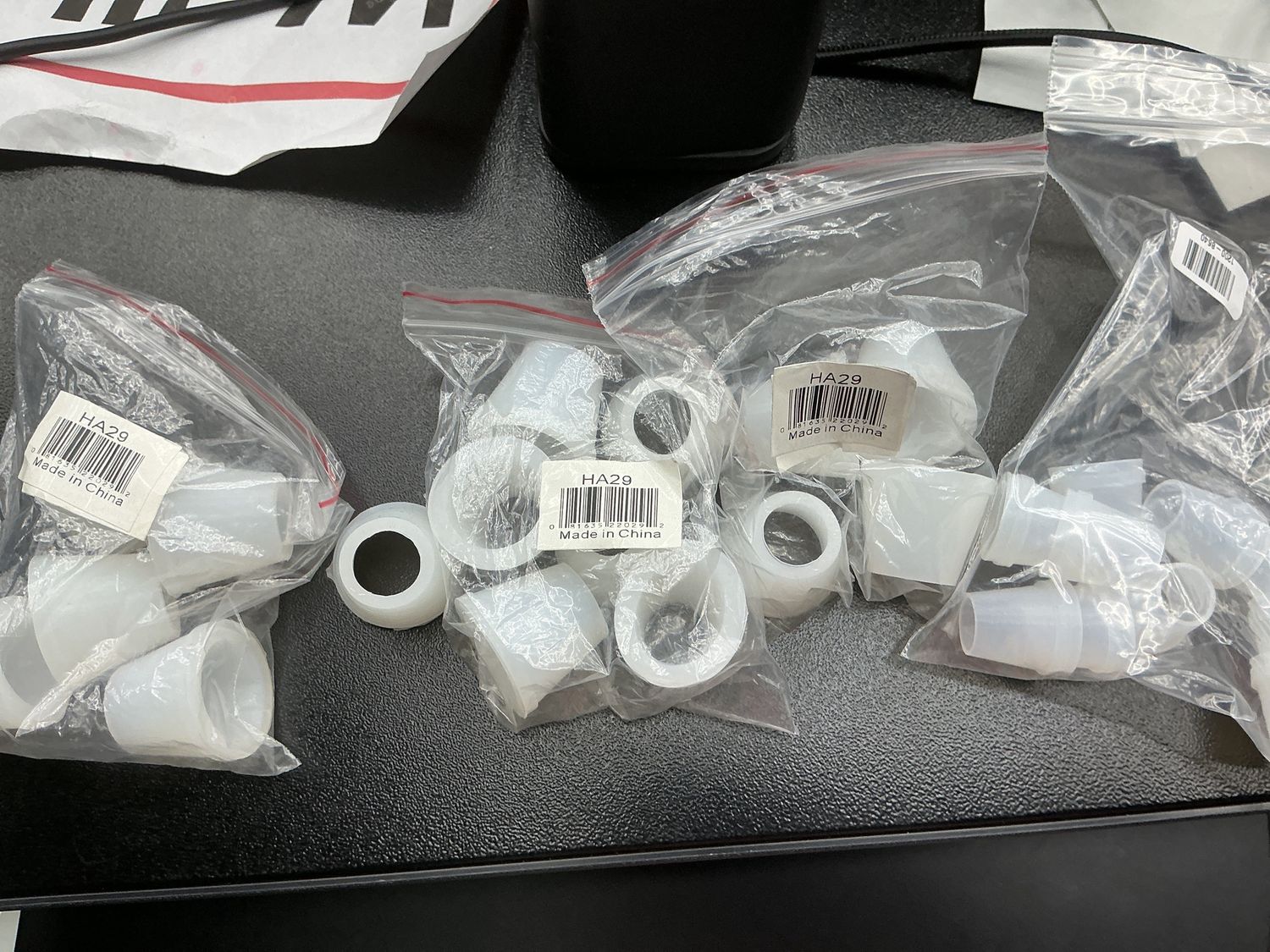 10 White Rubber Grommet Seal