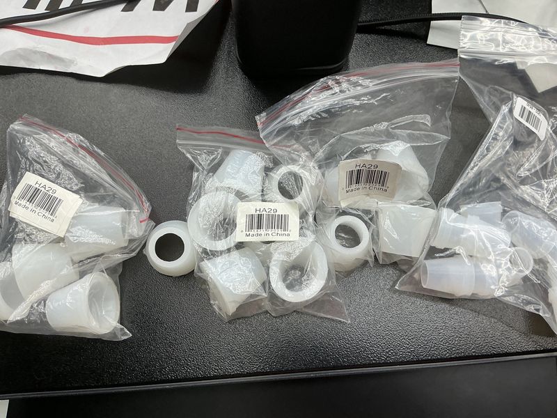 10 White Rubber Grommet Seal