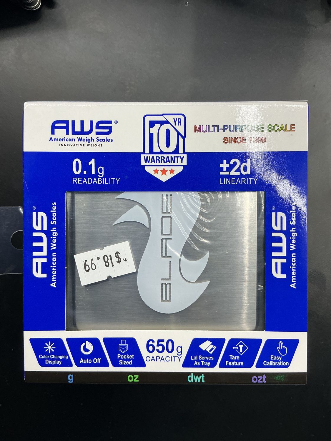 AWS AMERICAN WEIGH SCALES, Types: 650g Capacity