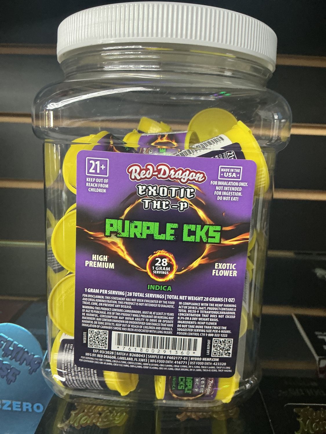 Red-dragon Exotic, Flavors: Indica Purple CKS