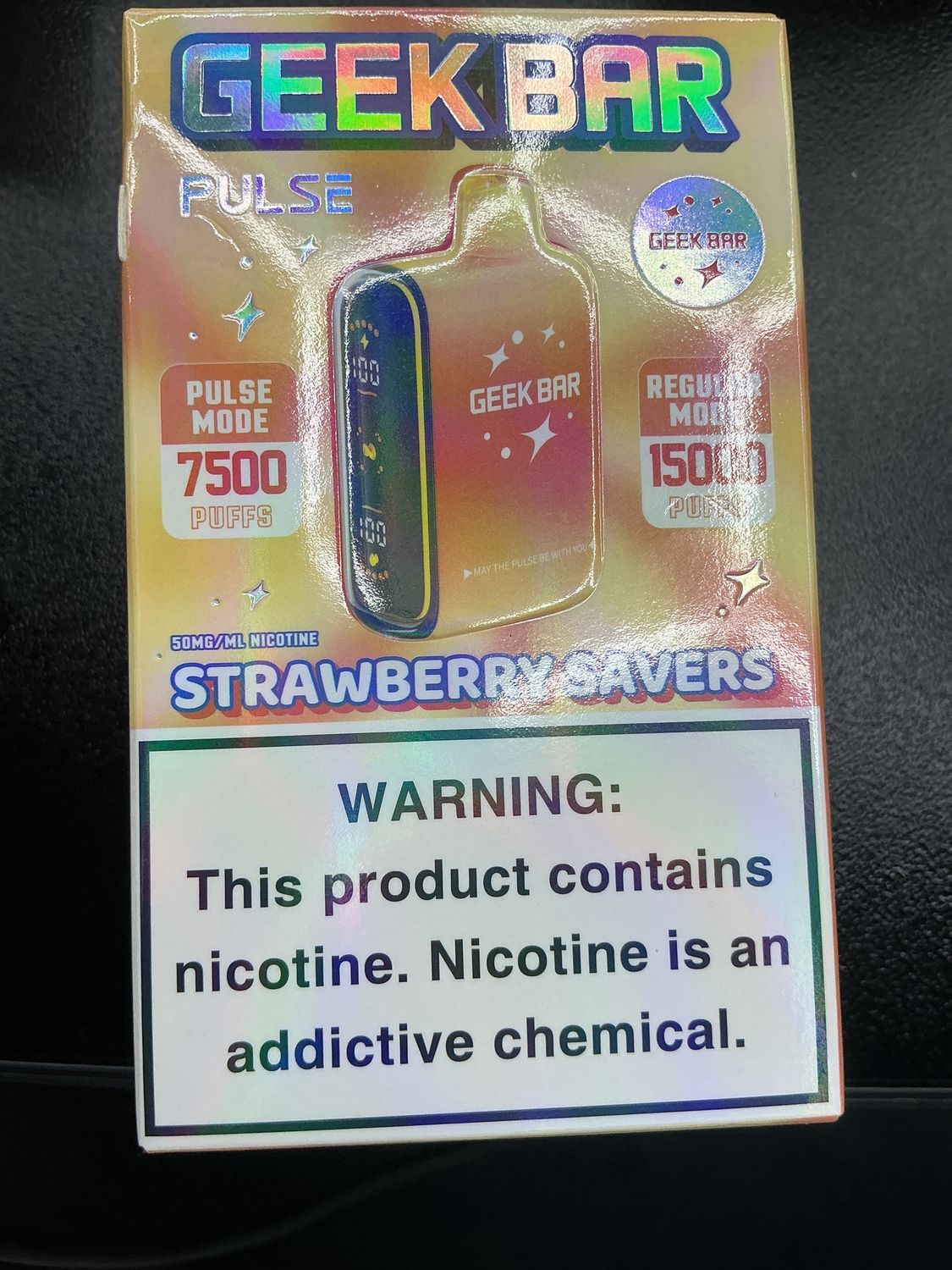 Geek bar Pulse 15k, Flavors: Strawberry Savers