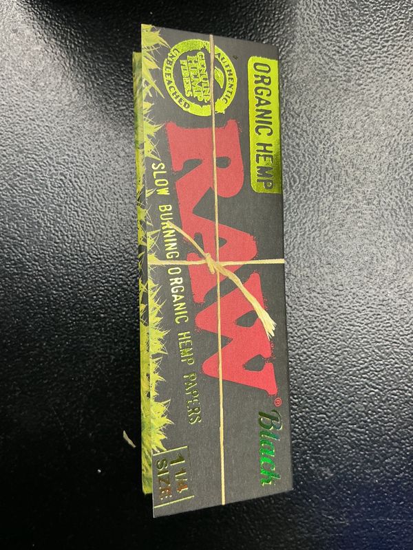 Organic hemp raw black 1 1/4