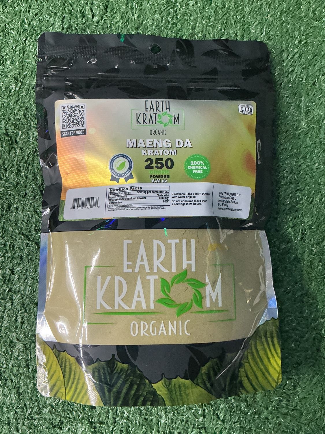 Earth Kratom powder 250G, Flavors: MAENG DA 250G