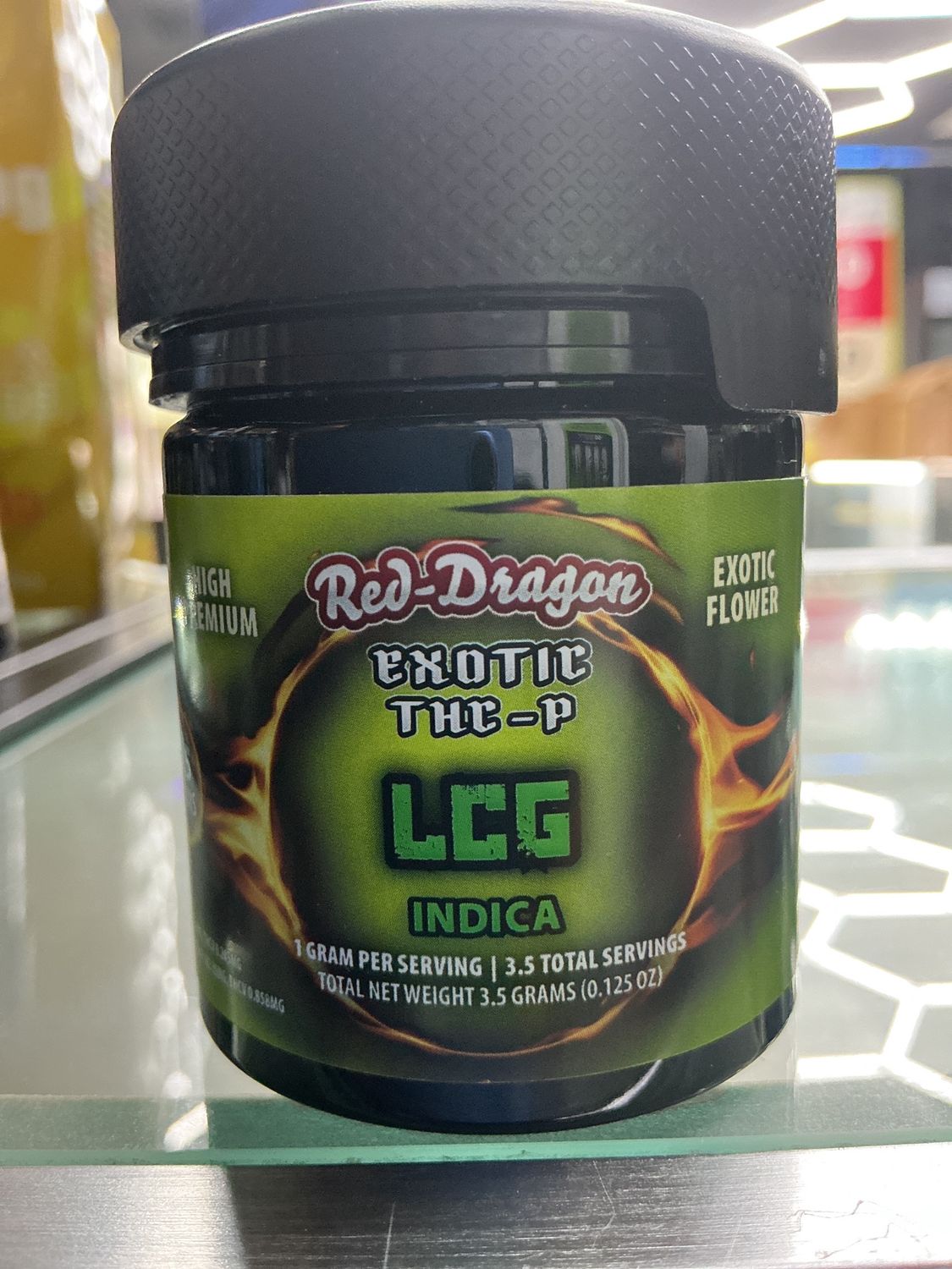 Red dragon 3.5G, Flavors: Indica Lcg 3.5G
