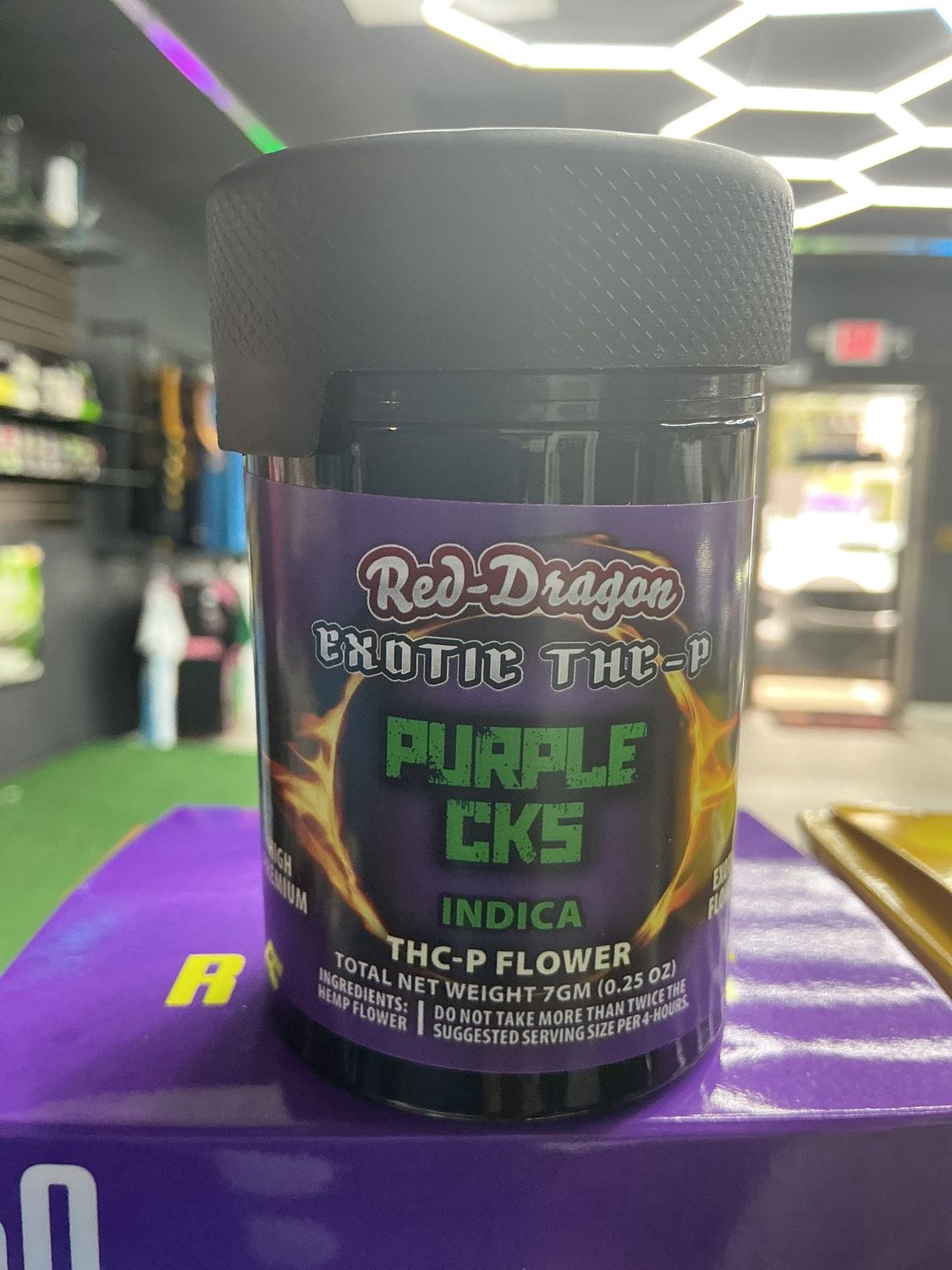 Red dragon exotic  7G, Flavors: Indica purple cookies 7G