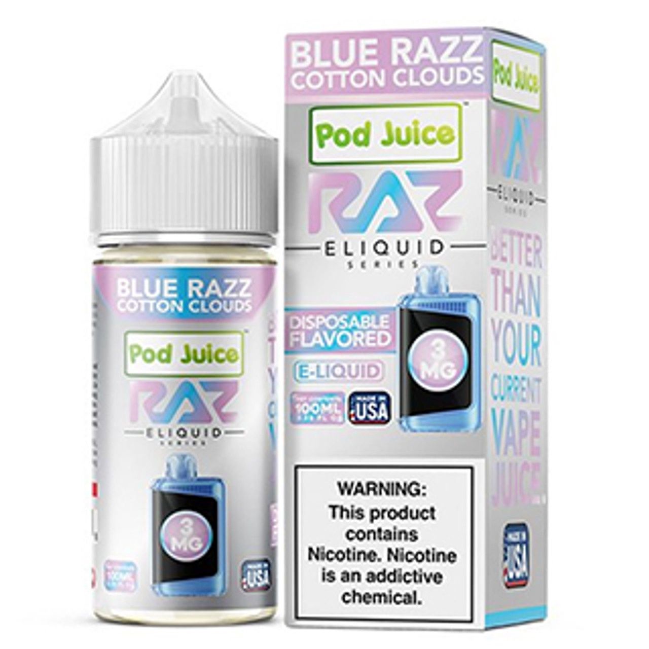 Raz Eliquid 100ML 3mg