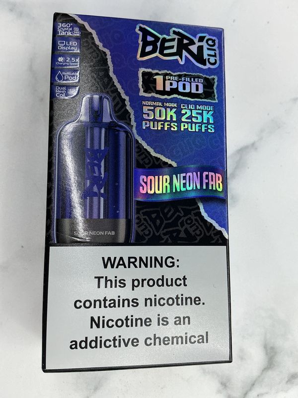 Beri Cliq 50k disposable Pod