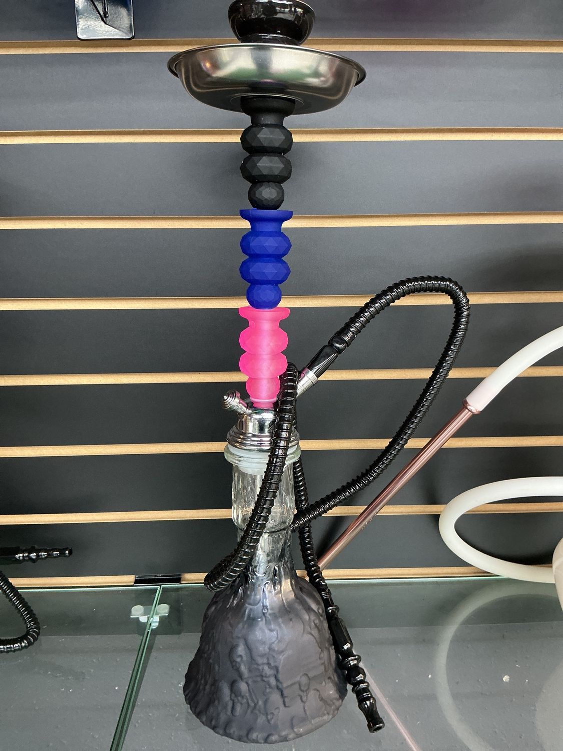 Zebra Rainbow 1 hoses hookah pink