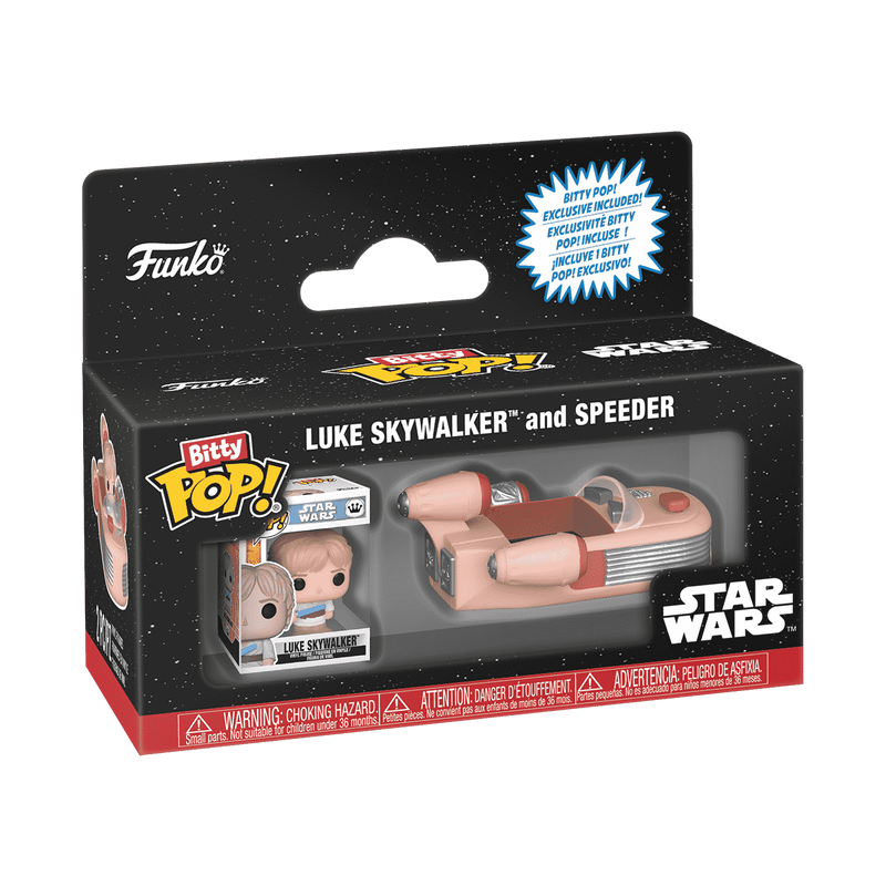 Star Wars Luke Skywalker And Speeder Bitty Pop Ride