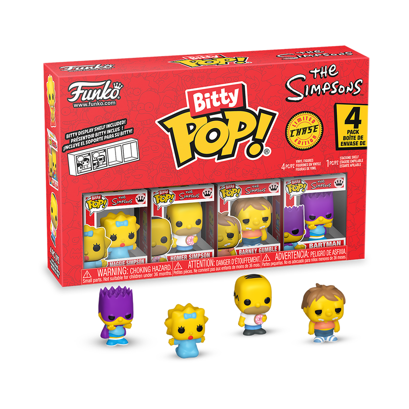 Maggie The Simpsons 4 Pack Bitty Pop