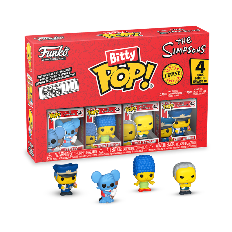 Itchy The Simpsons 4 Pack Bitty Pop