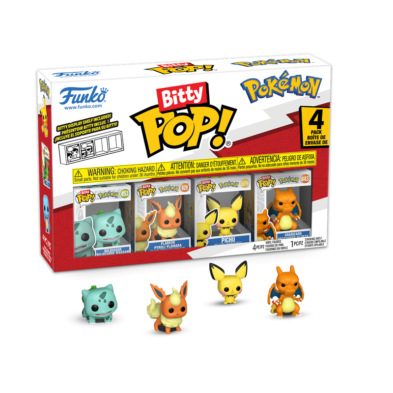 Bulbasaur 4 Pack Bitty Pop Pokemon Set