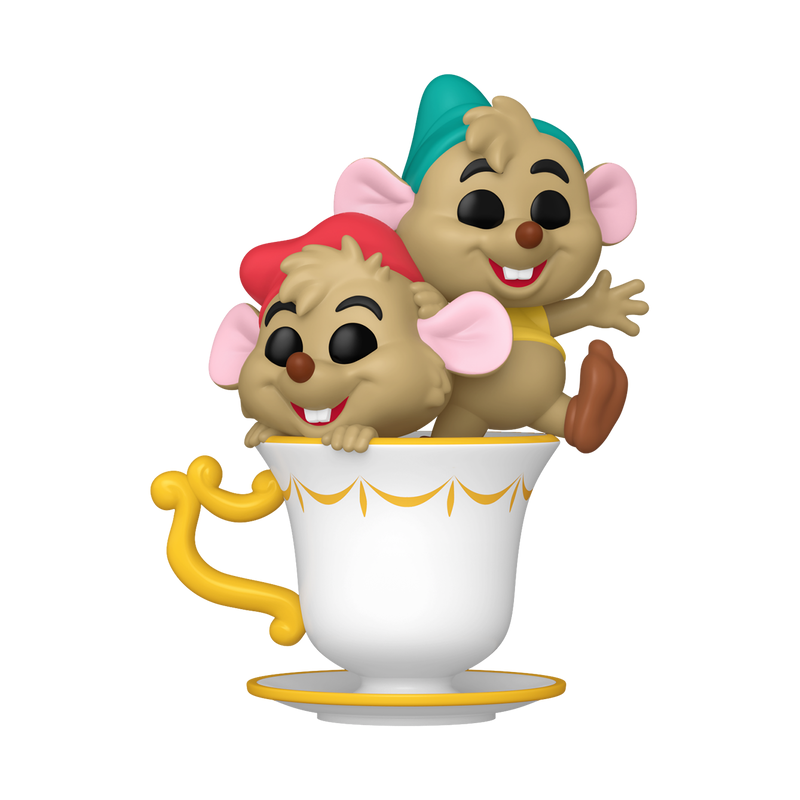 Jaq &amp; Gus Gus In Teacup #1544