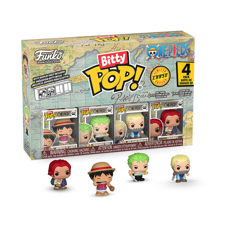 Monkey D. Luffy 4 Pack Bitty Pop One Piece