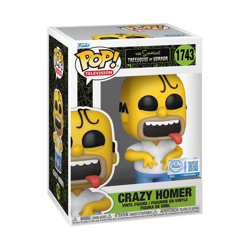 Crazy Homer #1743 The Simpsons Treehouse If Terror Funko Shop Exclusive