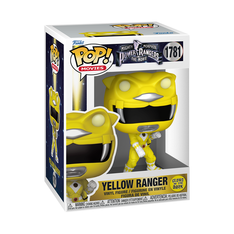 Yellow Ranger GITD #1781 Mighty Morphin Power Rangers The Movie